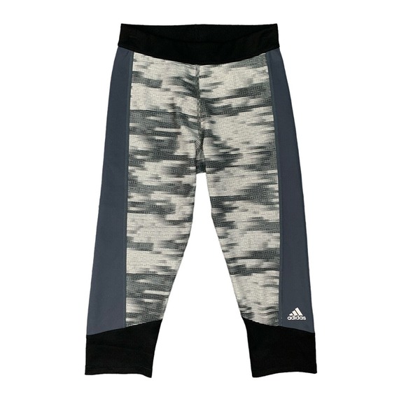 Adidas Techfit Capri Leggings Womens S Small Multi Colorblock Panel Pull On - Picture 1 of 15